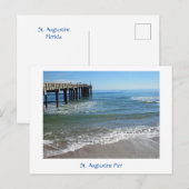 Pier bei St. Augustine Postcard Postkarte (Vorne/Hinten)