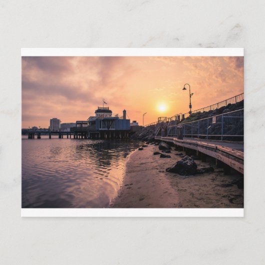 Pier bei St Kilda Postkarte (Vorderseite)