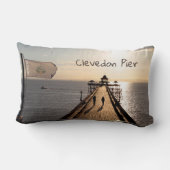 Pier bei Sunset - Clevedon Pier, Somerset, UK - Lendenkissen (Rückseite)