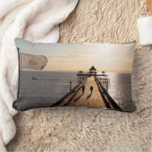 Pier bei Sunset - Clevedon Pier, Somerset, UK - Lendenkissen (Decke)