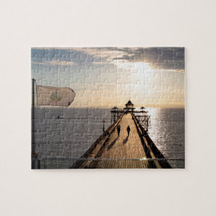 Pier bei Sunset - Clevedon, Somerset, UK - Puzzle