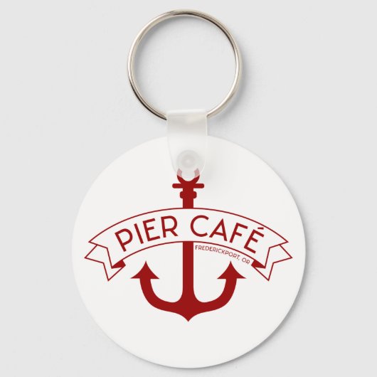 Pier Cafe Red Schlüsselanhänger (Vorderseite)