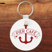 Pier Cafe Red Schlüsselanhänger (Vorderseite)