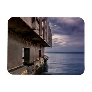 Pier Deck bei Sonnenuntergang Magnet