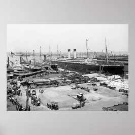 Pier der White Star Line Poster