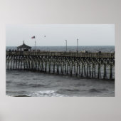 Pier Fishing - Eicheninsel, NC Poster (Vorne)
