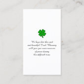 Pier führt zu einer schönen Sunset-Gebetskarte Visitenkarte (Rückseite)