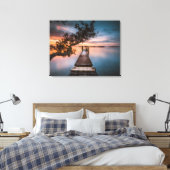 Pier für Piers der Sammlung Waiheke Leinwanddruck (Insitu (Schlafzimmer))