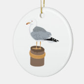Pier Gull Keramik Ornament (Links)