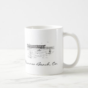 Pier Hermosa Strand, CA Kaffeetasse