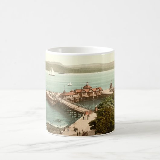Pier in Dunoon, Argyll und Bute, Schottland Kaffeetasse (Mittel)