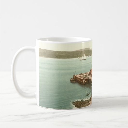 Pier in Dunoon, Argyll und Bute, Schottland Kaffeetasse (Links)
