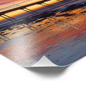 Pier in einem Florida Sunset Fotodruck (Ecke)