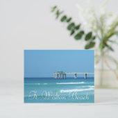 Pier in Fort Walton Beach, Florida Postkarte (Stehend Vorderseite)