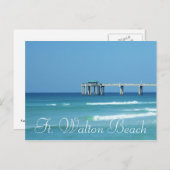 Pier in Fort Walton Beach, Florida Postkarte (Vorne/Hinten)