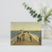 Pier in Ostende, Westflandern, Belgien Postkarte (Stehend Vorderseite)