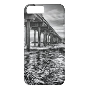 Pier in Schwarzweiß bei Morgendämmerung, Kaliforni Case-Mate iPhone Hülle