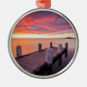 Pier in See Illawarra Ornament Aus Metall