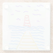 Pier Lighthouse Untersetzer (Rückseite)