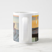Pier mit Blick auf den Ozean, Belize Jumbo-Tasse (Rückseite)