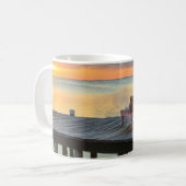 Pier mit Blick auf den Ozean, Belize Kaffeetasse (Vorderseite Links)