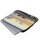 Pier mit Blick auf den Ozean, Belize Laptopschutzhülle (Vorne Knopf)