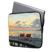 Pier mit Blick auf den Ozean, Belize Laptopschutzhülle (Vorderseite Links)