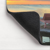 Pier mit Blick auf den Ozean, Belize Mousepad (Ecke)