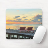 Pier mit Blick auf den Ozean, Belize Mousepad (Mit Mouse)