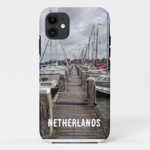 Pier mit Booten und Yachten in Marken Niederlande Case-Mate iPhone Hülle