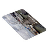 Pier mit Booten und Yachten in Marken Niederlande  Magnet (Rechte Seite)