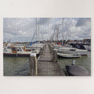 Pier mit Booten und Yachten in Marken Niederlande Puzzle