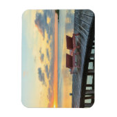 Pier mit Meerblick, Belize Magnet (Vertikal)