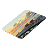 Pier mit Meerblick, Belize Magnet (Linke Seite)