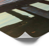 Pier mit Meerblick, Belize Poster (Ecke)