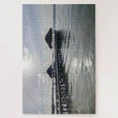 Pier mit Palapas Puzzle (Vertikal)