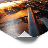 Pier-Nacht Fotodruck (Ecke)