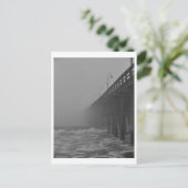 Pier nebel-2 postkarte (Stehend Vorderseite)