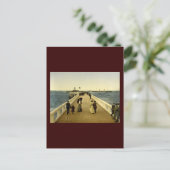 Pier Ostende Belgien Postkarte (Stehend Vorderseite)