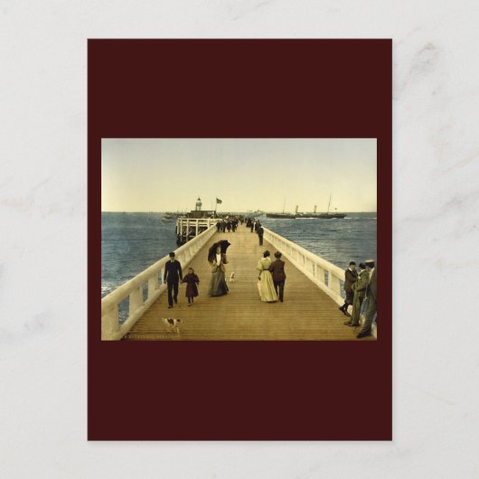 Pier Ostende Belgien Postkarte (Vorderseite)