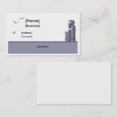Pier Piling Business Card Visitenkarte (Vorne/Hinten)