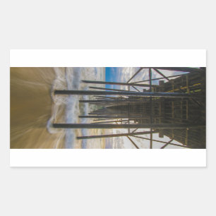 Pier Rechteckiger Aufkleber
