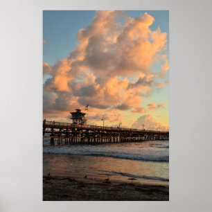 Pier San Clementes Kalifornien Poster