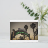 Pier Santa Monica Postkarte (Stehend Vorderseite)