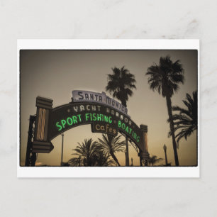 Pier Santa Monica Postkarte