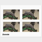 Pier Santa Monica Rechteckiger Aufkleber (Blatt)