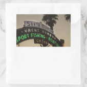 Pier Santa Monica Rechteckiger Aufkleber (Tasche)