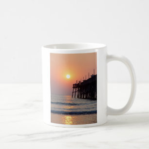 Pier-Sonnenaufgang-Tasse Fischen-Daytona Beach Kaffeetasse