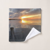Pier Sunset Badhandtuch Set (Waschlappen)