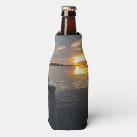 Pier Sunset Flaschenkühler (Flaschenvorderseite)